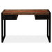 Birou cu 2 sertare, 120 x 50 x 76 cm, lemn masiv reciclat - WALTI WALTI