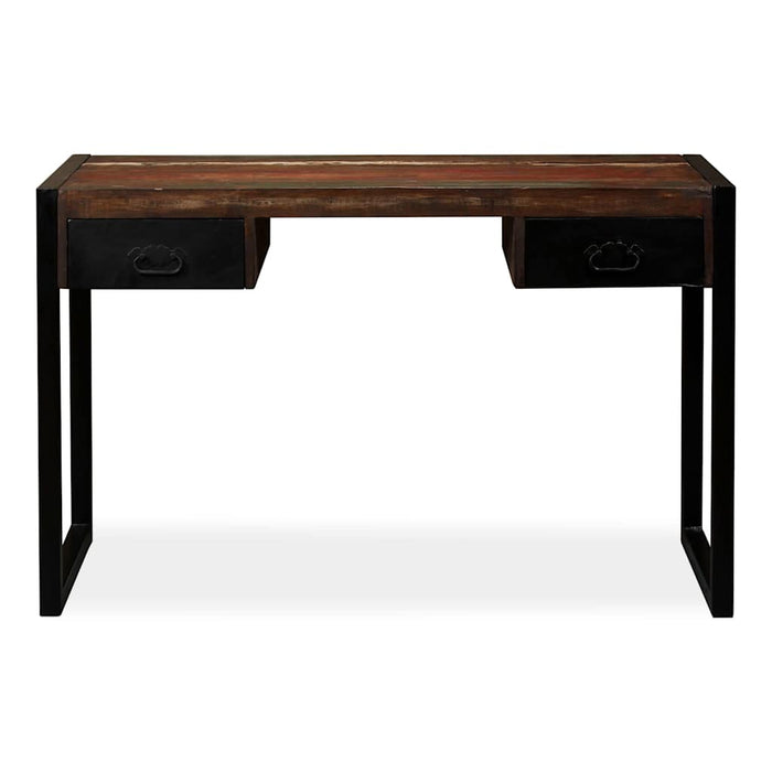Birou cu 2 sertare, 120 x 50 x 76 cm, lemn masiv reciclat - WALTI WALTI