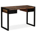 Birou cu 2 sertare, 120 x 50 x 76 cm, lemn masiv reciclat - WALTI WALTI