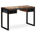 Birou cu 2 sertare, 120 x 50 x 76 cm, lemn masiv reciclat - WALTI WALTI