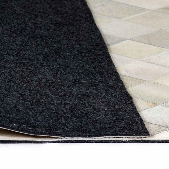Covor piele naturală, mozaic, 160x230 cm Romburi Gri WALTI