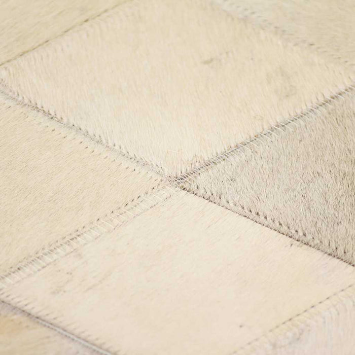 Covor piele naturală, mozaic, 160x230 cm Romburi Gri WALTI