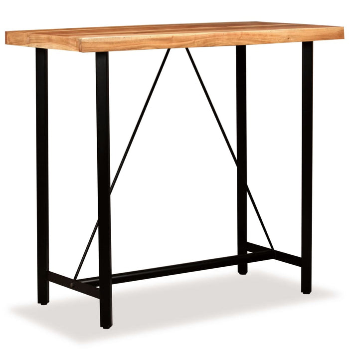 Masă de bar, lemn masiv de acacia, 120 x 60 x 107 cm - WALTI WALTI