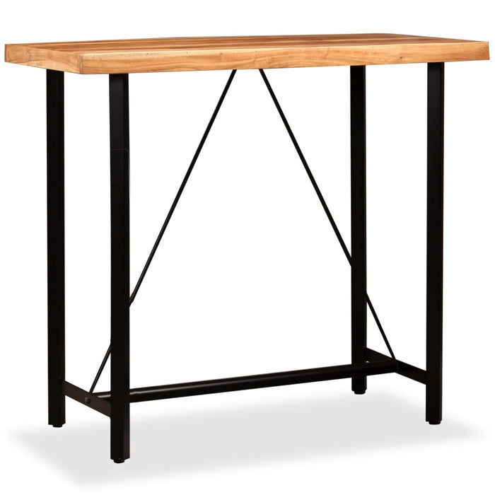 Masă de bar, lemn masiv de acacia, 120 x 60 x 107 cm - WALTI WALTI