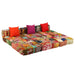 Canapea puf modulară cu 3 locuri, petice, material textil - WALTI WALTI
