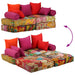 Canapea puf modulară cu 2 locuri, petice, material textil - WALTI WALTI