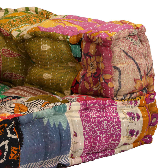 Canapea puf modulară cu 2 locuri, petice, material textil - WALTI WALTI