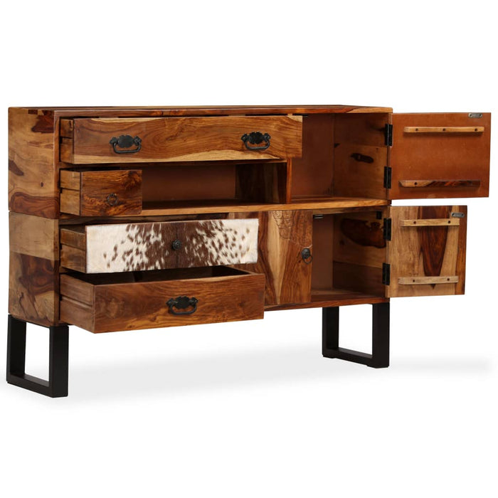 Dulap din lemn masiv de acacia, 115x30x80 cm WALTI