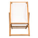 Scaun de exterior, crem, 56 x 105 x 96 cm, lemn de tec - WALTI WALTI