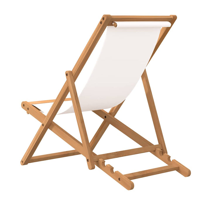 Scaun de exterior, crem, 56 x 105 x 96 cm, lemn de tec - WALTI WALTI