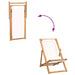 Scaun de exterior, crem, 56 x 105 x 96 cm, lemn de tec - WALTI WALTI