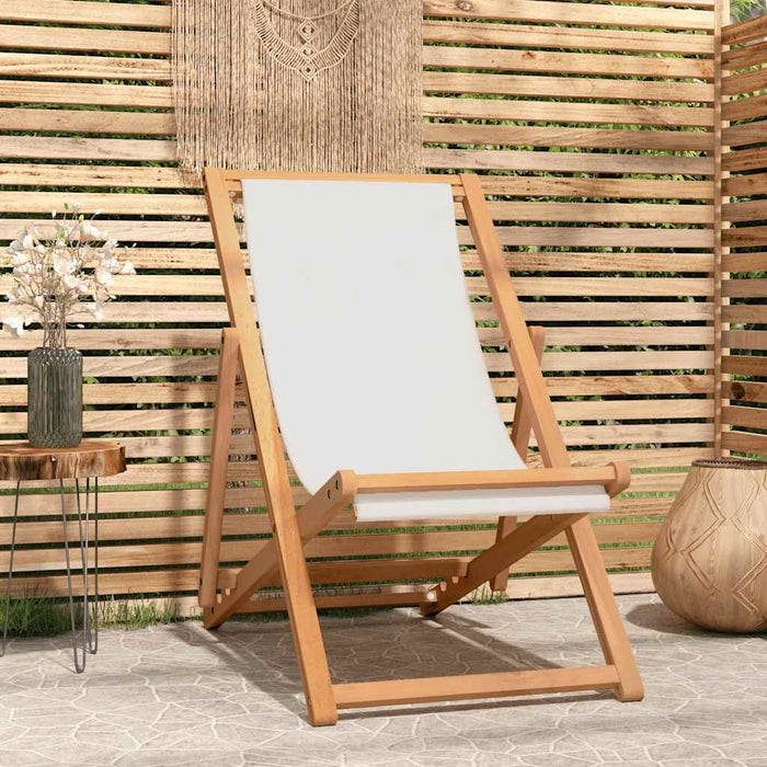 Scaun de exterior, crem, 56 x 105 x 96 cm, lemn de tec - WALTI WALTI