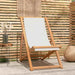 Scaun de exterior, crem, 56 x 105 x 96 cm, lemn de tec - WALTI WALTI