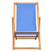 Scaun de exterior, albastru, 56 x 105 x 96 cm, lemn de tec - WALTI WALTI