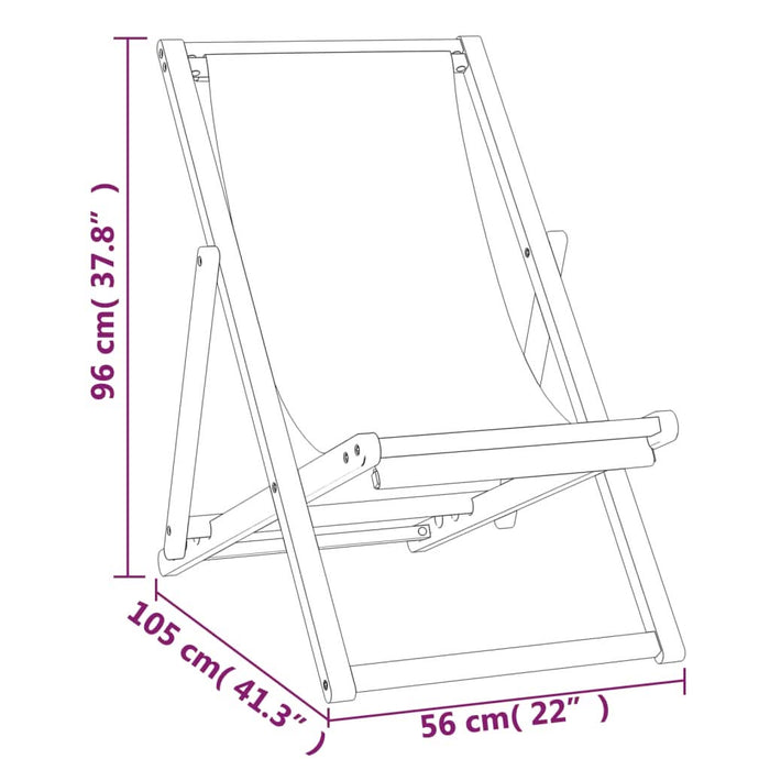 Scaun de exterior, albastru, 56 x 105 x 96 cm, lemn de tec - WALTI WALTI