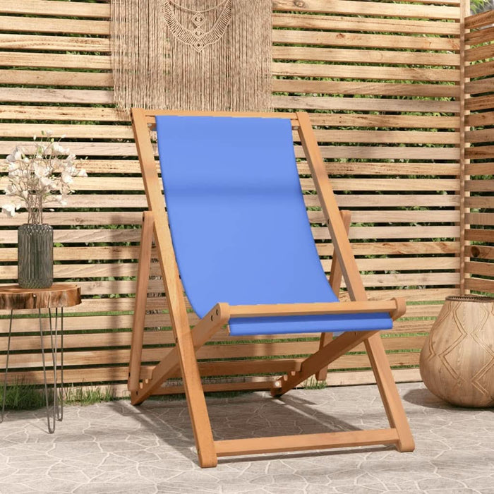 Scaun de exterior, albastru, 56 x 105 x 96 cm, lemn de tec - WALTI WALTI