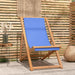 Scaun de exterior, albastru, 56 x 105 x 96 cm, lemn de tec - WALTI WALTI