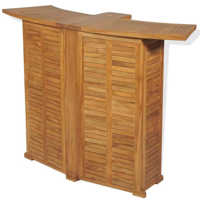 Masă de bar pliabilă, 155 x 53 x 105 cm, lemn masiv de tec - WALTI WALTI