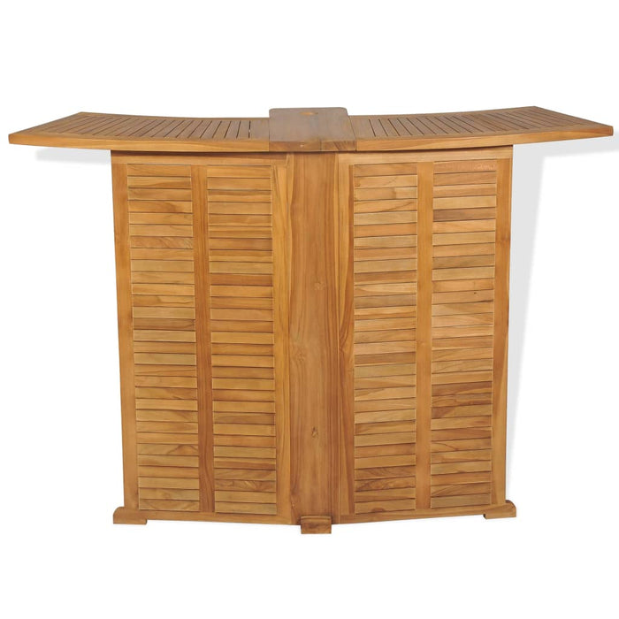 Masă de bar pliabilă, 155 x 53 x 105 cm, lemn masiv de tec - WALTI WALTI
