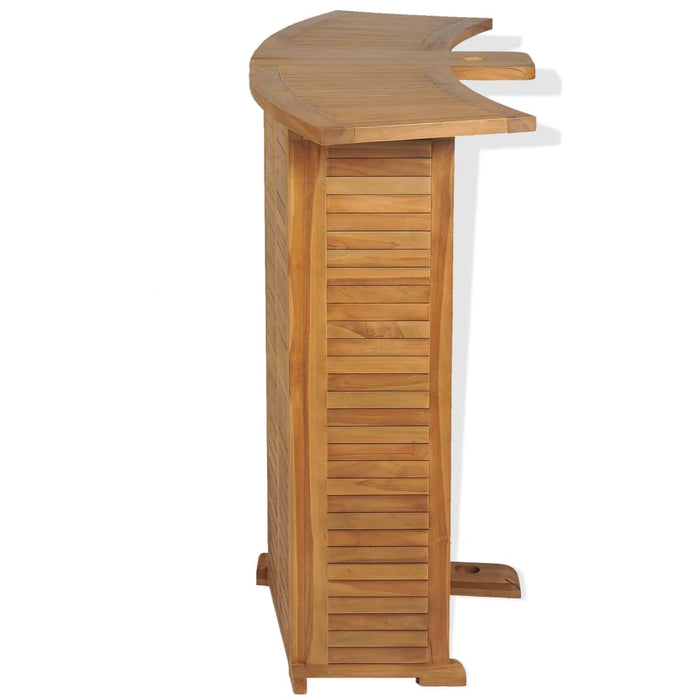 Masă de bar pliabilă, 155 x 53 x 105 cm, lemn masiv de tec - WALTI WALTI