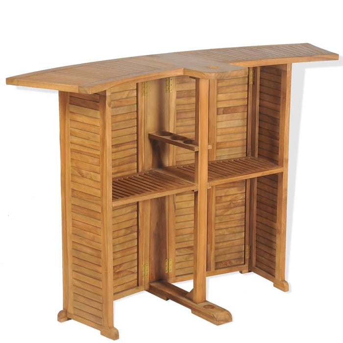 Masă de bar pliabilă, 155 x 53 x 105 cm, lemn masiv de tec - WALTI WALTI
