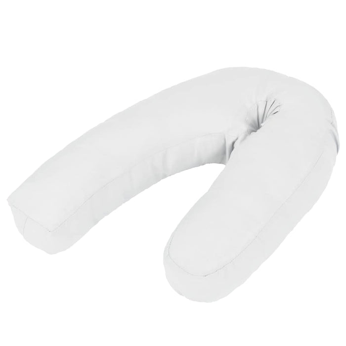Pernă de sarcină în formă de J, alb, 54x(36-43) cm WALTI