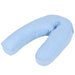 Pernă de sarcină în formă de J, albastru, 54x(36-43) cm - WALTI WALTI