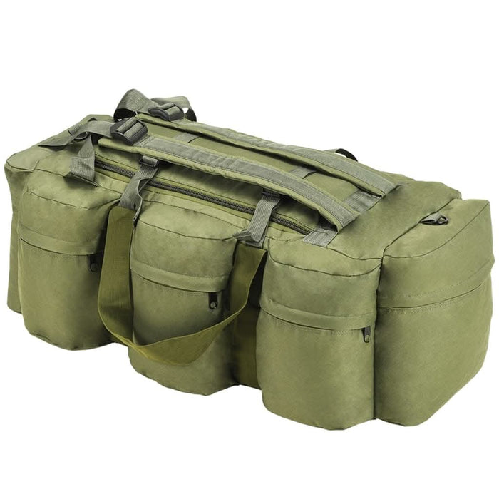Geantă 3-în-1 în stil militar, 90 L, verde măsliniu - WALTI WALTI