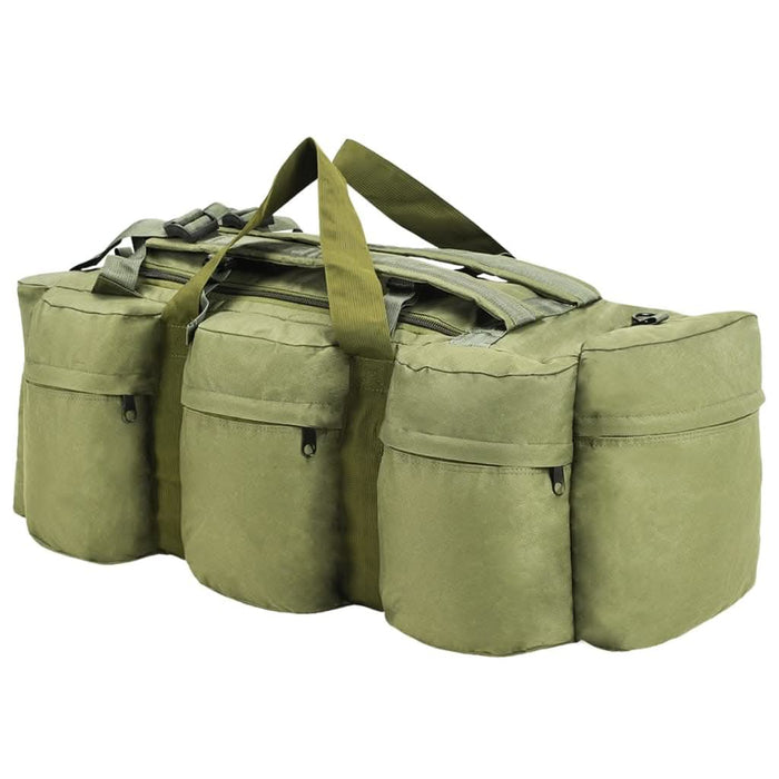 Geantă 3-în-1 în stil militar, 90 L, verde măsliniu - WALTI WALTI