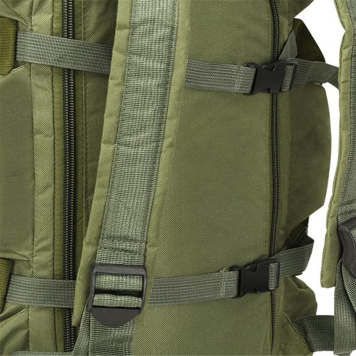 Geantă 3-în-1 în stil militar, 90 L, verde măsliniu - WALTI WALTI