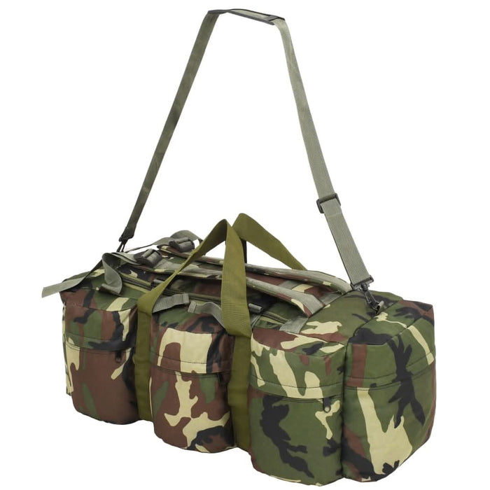 Geantă 3-în-1 în stil militar, 90 L, camuflaj - WALTI WALTI