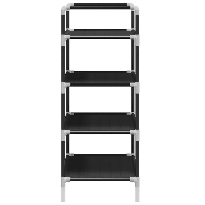 Raft încălțăminte cu 4 rafturi, Metal și textil nețesut, Negru - WALTI WALTI