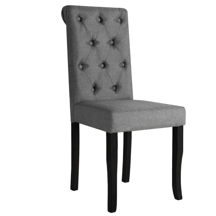 Scaune de bucătărie pivotante, 4 buc., gri închis, textil WALTI