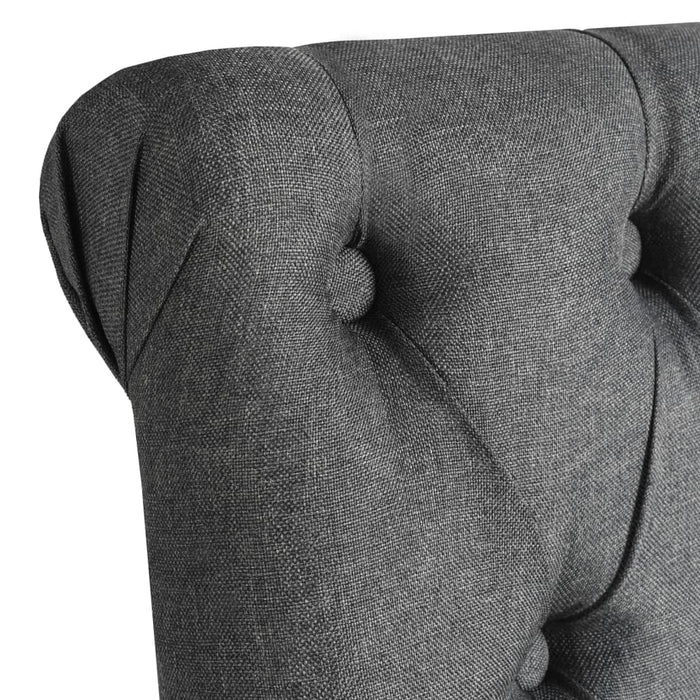Scaune de bucătărie pivotante, 4 buc., gri închis, textil WALTI