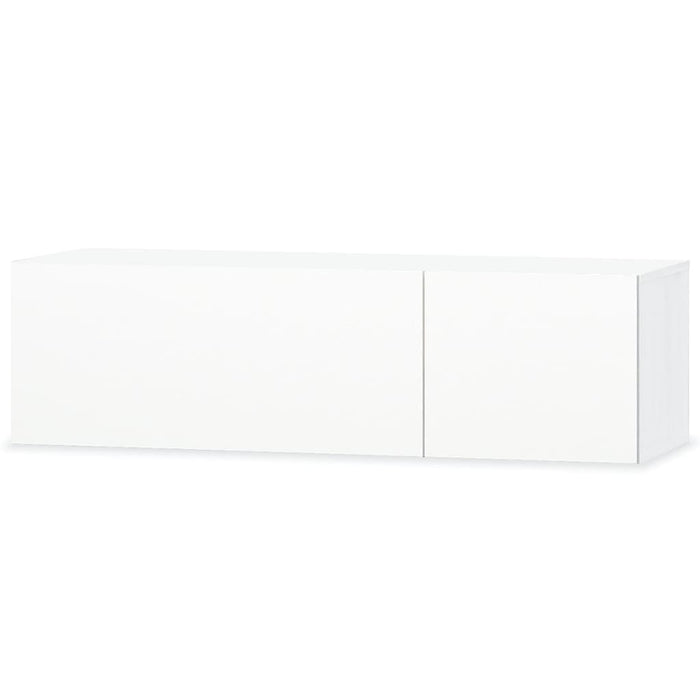 Comodă TV, alb extralucios, 120x40x34 cm, PAL WALTI