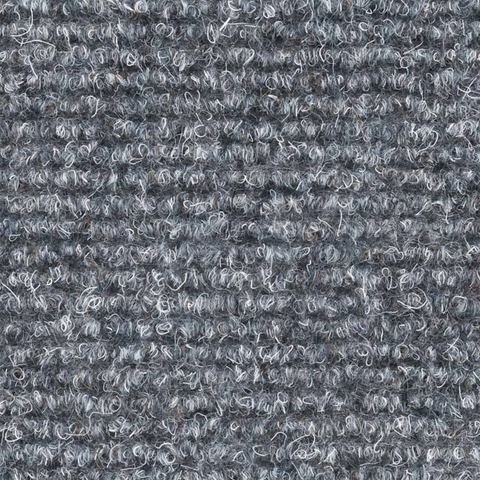 Covorașe pentru scări autoadezive, 15 buc., 56x17x3 cm, gri deschis, semirotunde WALTI