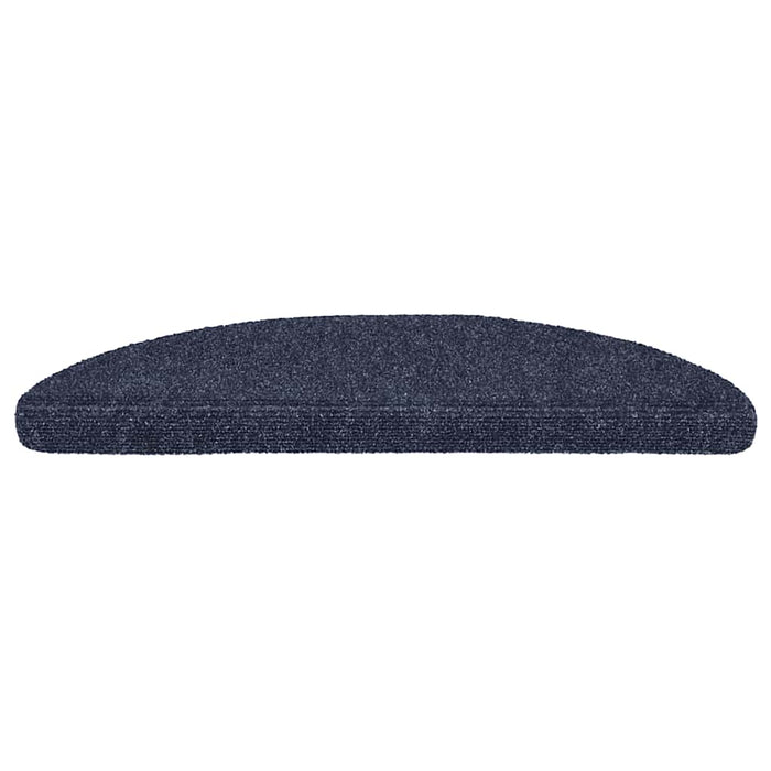 Covorașe autoadezive pentru scări, 15 buc., 56x17x3 cm, semirotunde, albastre WALTI