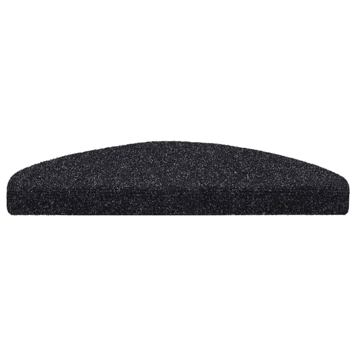 Covorașe autoadezive pentru scări, 15 buc., 65x21x4 cm, negru, semirotunde, mari WALTI