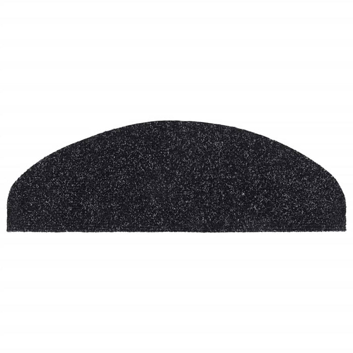 Covorașe autoadezive pentru scări, 15 buc., 65x21x4 cm, negru, semirotunde, mari WALTI