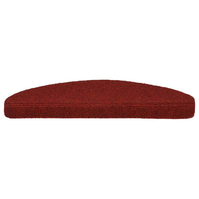 Covorașe pentru scări autoadezive, 15 buc., 65x21x4 cm, roșu bordeaux, semirotunde, mari WALTI
