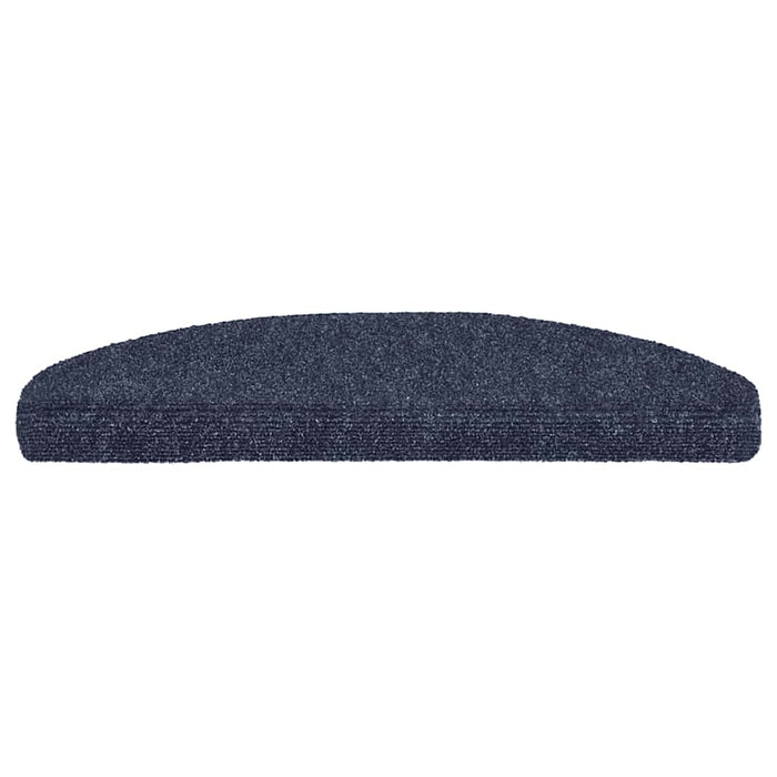 Covorașe autoadezive pentru scări, 15 buc., 65x21x4 cm, albastru, semirotunde, mari WALTI