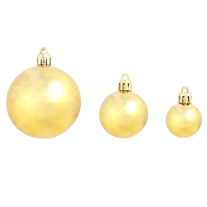 Set globuri de Crăciun 100 de piese, 3/4/6 cm, auriu - WALTI WALTI