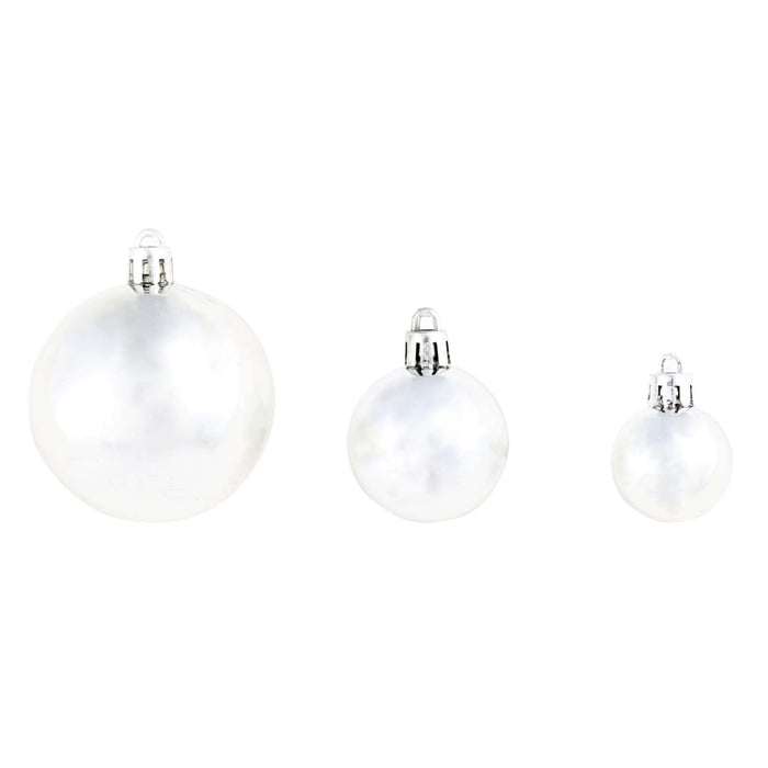 Set globuri de Crăciun 100 de piese, 3/4/6 cm, argintiu - WALTI WALTI