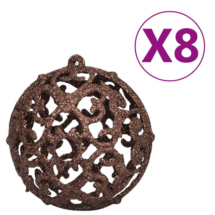 Set globuri de Crăciun 100 buc. 3/4/6 cm, maro/bronz/auriu WALTI
