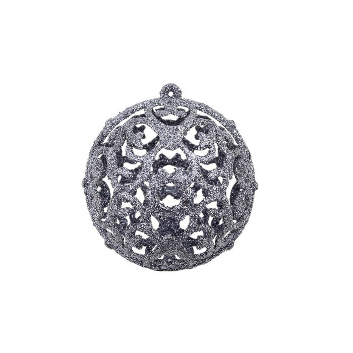 Set globuri de Crăciun 100 de piese, 3/4/6 cm, alb/gri - WALTI WALTI