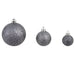 Set globuri de Crăciun 100 de piese, 3/4/6 cm, alb/gri - WALTI WALTI