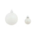 Set globuri de Crăciun 100 de piese, 3/4/6 cm, alb/gri - WALTI WALTI