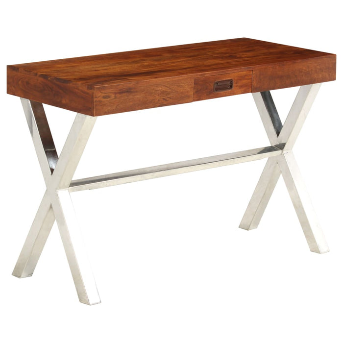Birou, lemn masiv de acacia cu finisaj tip miere, 110x50x76 cm - WALTI WALTI