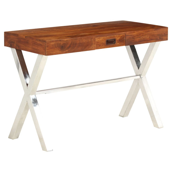 Birou, lemn masiv de acacia cu finisaj tip miere, 110x50x76 cm - WALTI WALTI