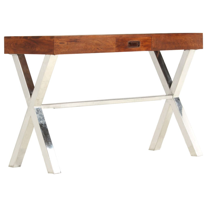 Birou, lemn masiv de acacia cu finisaj tip miere, 110x50x76 cm - WALTI WALTI